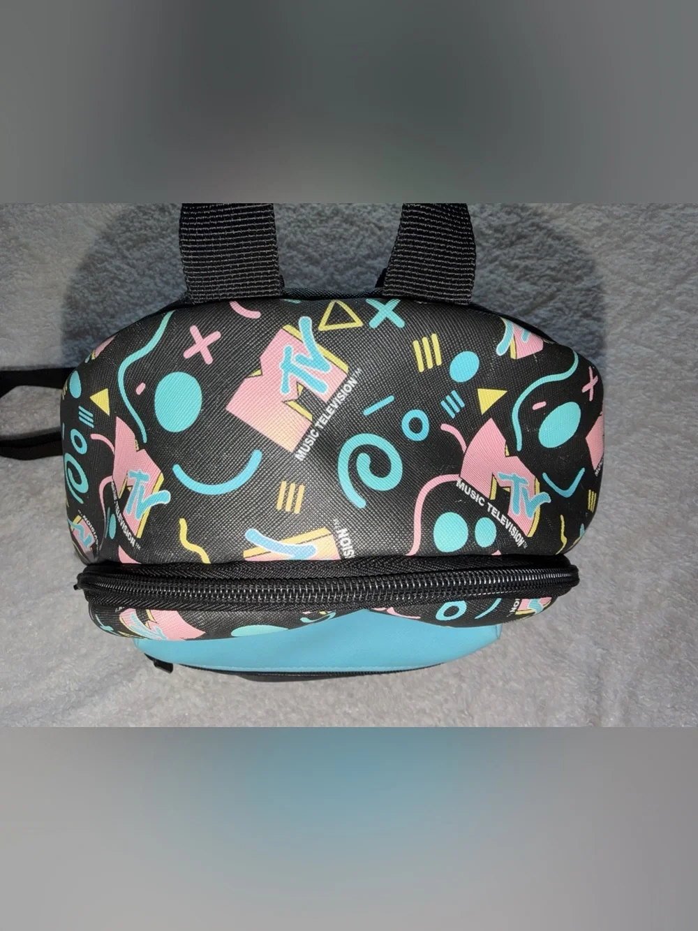 MTV Mini Retro Backpack with Geometric Print